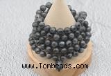 GMN1132 Hand-knotted 8mm, 10mm black labradorite 108 beads mala necklaces