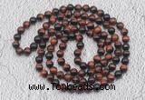 GMN494 Hand-knotted 8mm, 10mm red tiger eye 108 beads mala necklaces
