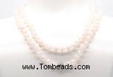 GMN8000 18 - 36 inches 8mm, 10mm white Tibetan agate 54, 108 beads mala necklaces