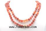 GMN8015 18 - 36 inches 8mm, 10mm fire agate 54, 108 beads mala necklaces