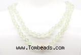 GMN8025 18 - 36 inches 8mm, 10mm prehnite 54, 108 beads mala necklaces