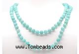 GMN8038 18 - 36 inches 8mm, 10mm amazonite 54, 108 beads mala necklaces