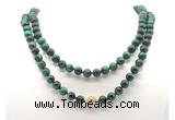 GMN8056 18 - 36 inches 8mm, 10mm green tiger eye 54, 108 beads mala necklaces