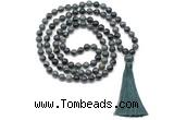 GMN8526 8mm, 10mm kambaba jasper 27, 54, 108 beads mala necklace with tassel