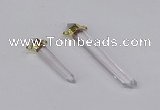 NGC1198 8*35mm - 10*60mm sticks white crystal connectors wholesale