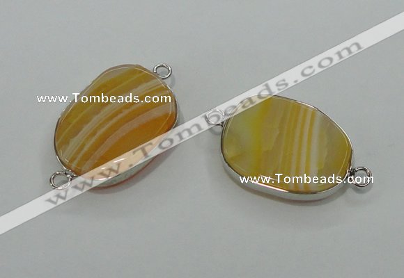 NGC125 13*18mm - 15*20mm freeform agate connectors wholesale