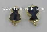 NGC304 15*20mm - 18*25mm agate gemstone connectors wholesale