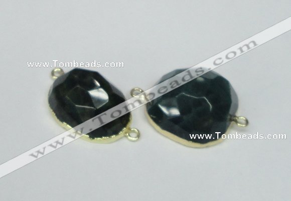 NGC332 15*20mm - 22*25mm freeform agate gemstone connectors