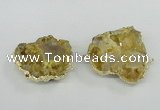 NGC441 25*35mm - 35*45mm freeform druzy agate gemstone connectors