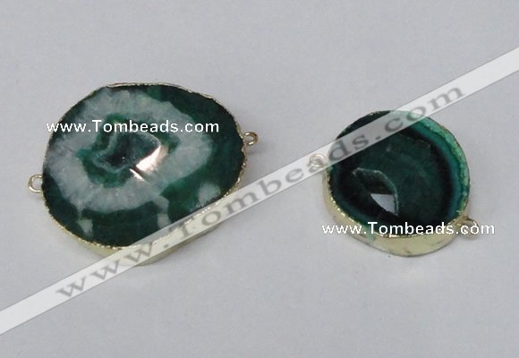 NGC482 25*30mm - 35*40mm freefrom druzy agate gemstone connectors
