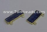 NGC5665 12*38mm - 15*35mm rectangle blue kyanite connectors