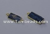 NGC5666 10*20mm - 11*22mm rectangle blue kyanite connectors