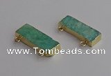 NGC5685 12*35mm rectangle amazonite connectors wholesale