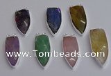 NGC5735 15*35mm - 16*45mm arrowhead mixed gemstone connectors