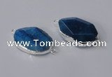 NGC578 18*25mm - 22*30mm freeform agate gemstone connectors