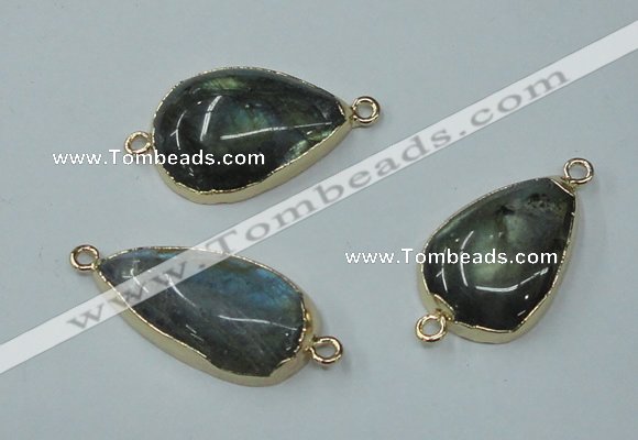 NGC59 15*25mm - 20*30mm freeform labradorite connectors