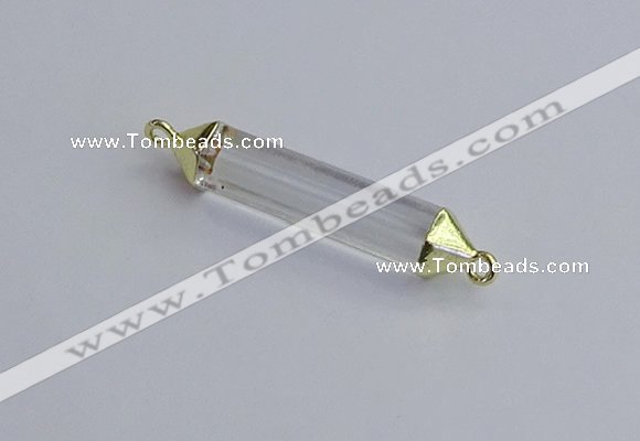 NGC5941 8*40mm tube white crystal connectors wholesale