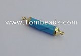 NGC5952 8*40mm tube white howlite connectors wholesale