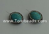 NGC6554 16*20mm oval turquoise connectors wholesale