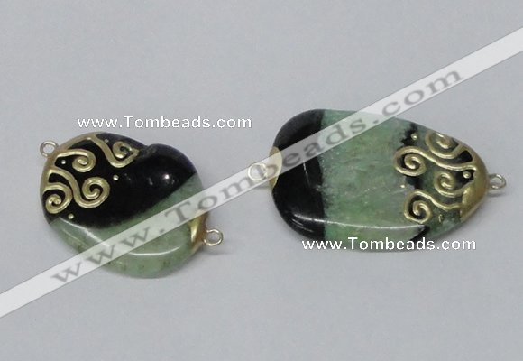 NGC658 20*30mm - 30*40mm freeform druzy agate connectors wholesale