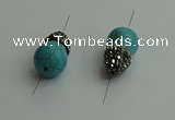 NGC6613 12*22mm - 13*20mm teardrop turquoise connectors wholesale