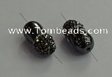 NGC6644 10*22mm teardrop hematite connectors wholesale