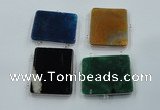 NGC67 45*55mm rectangle agate connectors wholesale