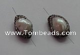 NGC7500 13*22mm - 15*24mm nuggets pearl connectors wholesale