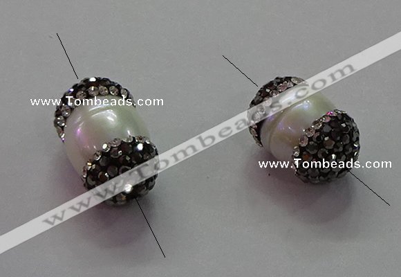 NGC7504 10*16mm - 12*20mm nuggets shell pearl connectors wholesale