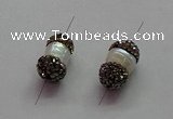 NGC7505 8*14mm - 8*18mm nuggets shell pearl connectors wholesale