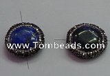 NGC7522 25mm coin lapis lazuli connectors wholesale