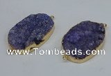 NGC8002 30*40mm - 35*45mm freeform druzy agate connectors