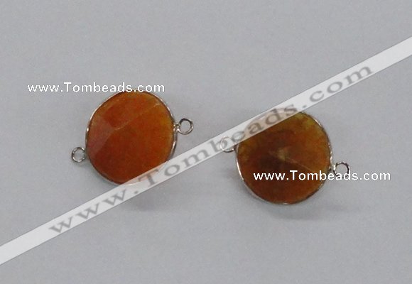 NGC876 15*20mm bicone agate gemstone connectors wholesale