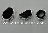 NGC96 25*30mm - 35*40mm freeform druzy agate connectors wholesale