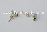NGE148 4*6mm - 5*8mm freeform fluorite gemstone earrings
