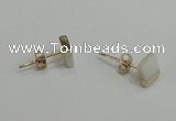 NGE150 5*6mm - 6*7mm freeform shell earrings wholesale