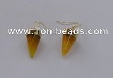 NGE156 11*20mm – 12*22mm cone agate gemstone earrings wholesale