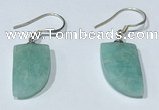 NGE424 10*15mm horn-shaped amazonite earrings wholesale