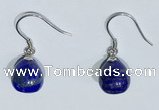 NGE426 10*10mm teardrop lapis lazuli earrings wholesale