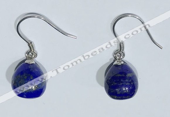 NGE426 10*10mm teardrop lapis lazuli earrings wholesale