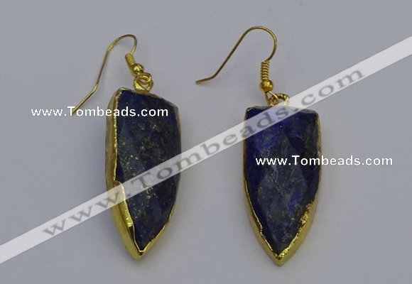 NGE5073 12*35mm - 15*40mm arrowhead lapis lazuli pendants