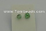 NGE5187 5*8mm - 6*10mm nuggets plated druzy quartz earrings