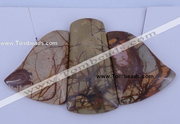 NGP09 Picasso jasper gemstone pendants set jewelry wholesale