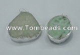 NGP1006 25*35mm - 35*45mm freeform druzy agate beads pendant