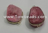 NGP1053 20*30mm - 25*35mm freeform druzy agate beads pendant