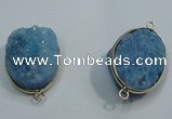 NGP1055 20*30mm - 25*35mm freeform druzy agate beads pendant