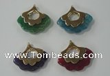 NGP1074 8*25*28mm agate gemstone pendants with brass setting