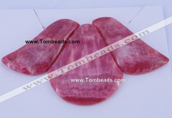 NGP112 Dyed rhodochrosite gemstone pendants set jewelry wholesale