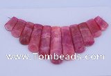 NGP115 Dyed rhodochrosite gemstone pendants set jewelry wholesale