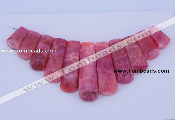 NGP115 Dyed rhodochrosite gemstone pendants set jewelry wholesale